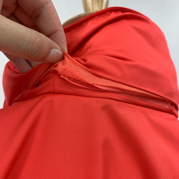 Eddie Bauer Windbreaker Jacket Womens L Large Mesh Lined Zip Up Hidden Hoodie - Picture 7 of 16